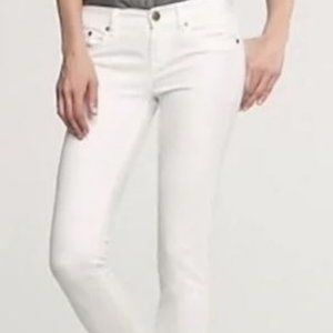 J. Crew Matchstick Stretch Jeans in White Wash Size 24S